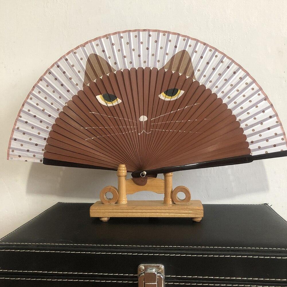 Vintage Cat Folding Hand Fan