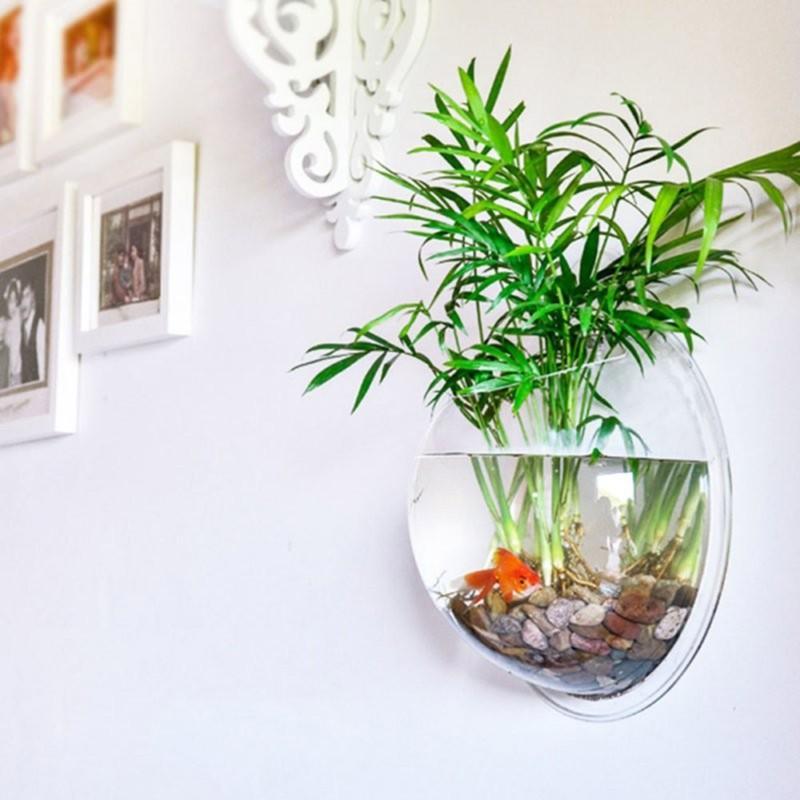 Wall Mounted Hanging Transparent Acrylic Fish Bowl